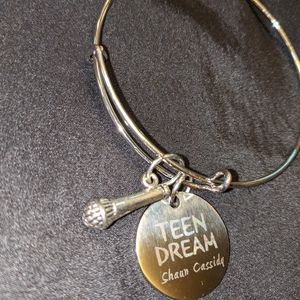 Shaun Cassidy Teen Dream silver Bangle Bracelet